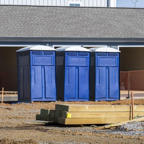 Heavy-duty construction site porta potty in Temecula, California